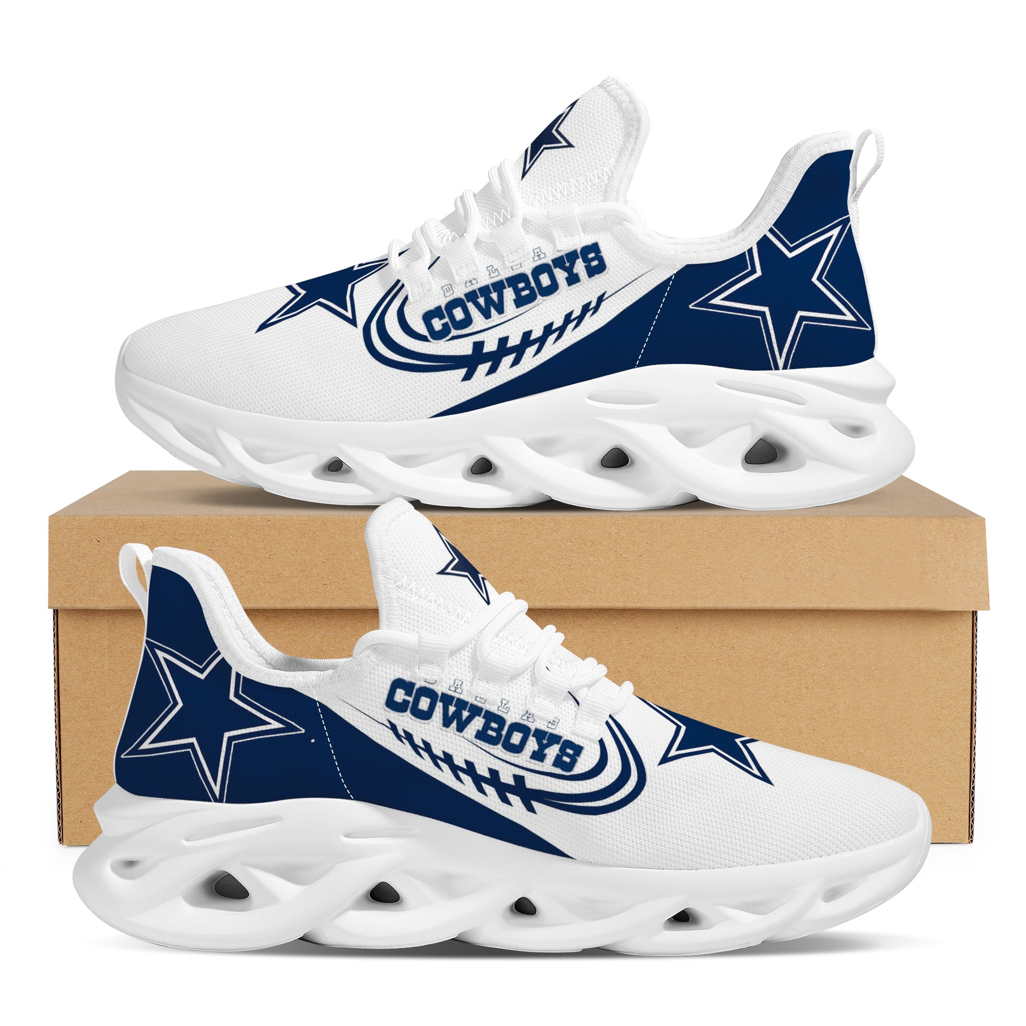 Women's Dallas Cowboys Flex Control Sneakers 007
