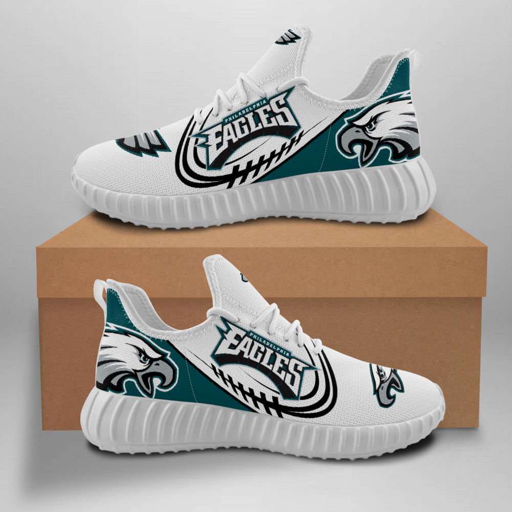 Women's Philadelphia Eagles Mesh Knit Sneakers/Shoes 003