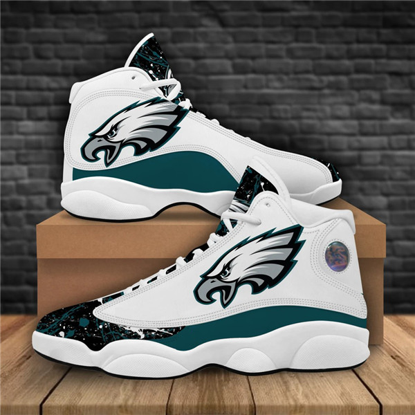 Women's Philadelphia Eagles Limited Edition JD13 Sneakers 001 Women's Philadelphia Eagles Limited Edition JD13 Sneakers 001