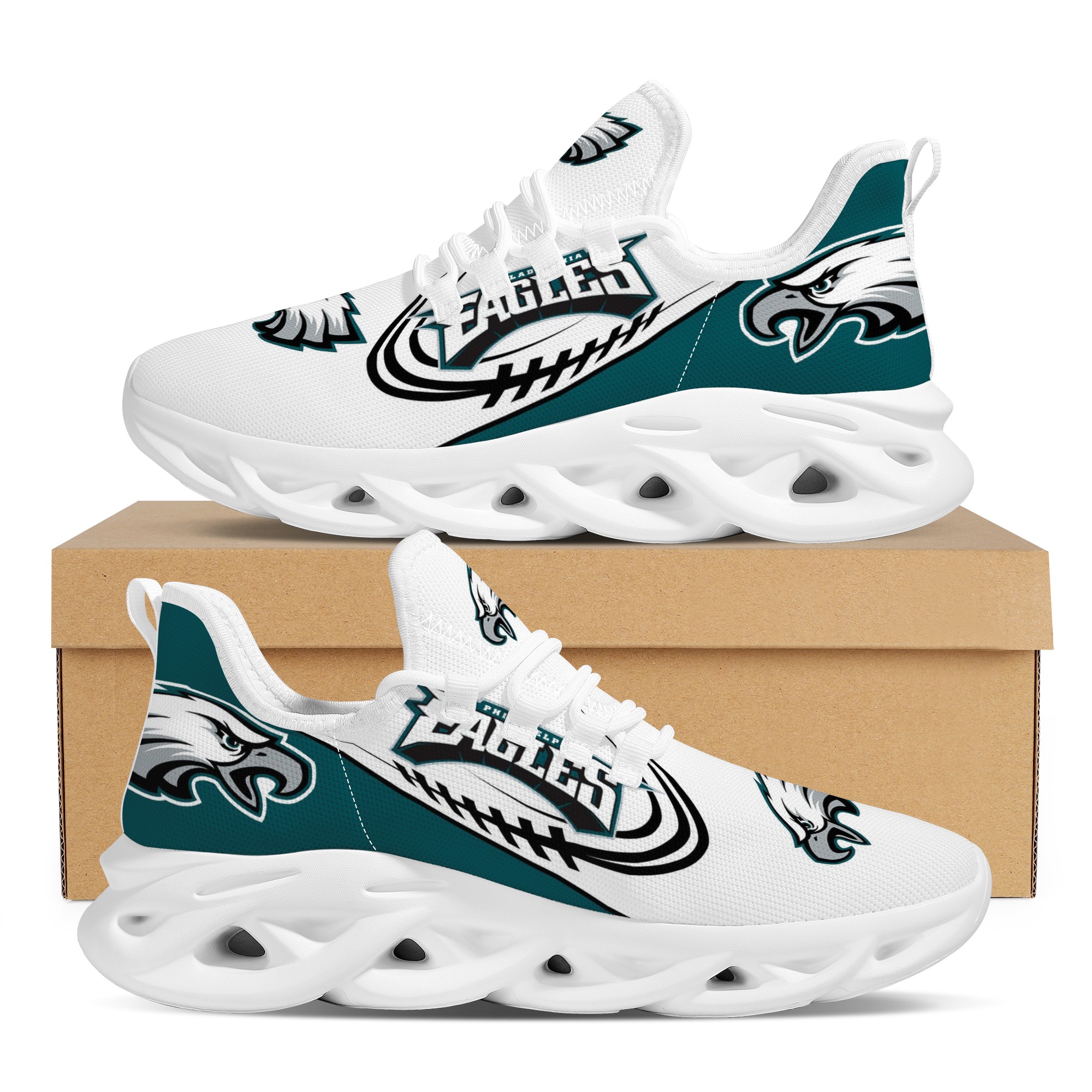 Women's Philadelphia Eagles Flex Control Sneakers 004 Women's Philadelphia Eagles Flex Control Sneakers 004