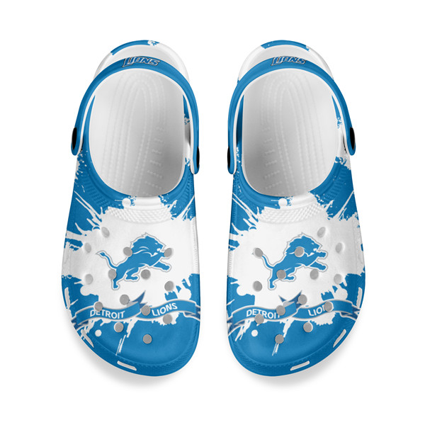 Men's Detroit Lions Bayaband Clog Shoes 001 Men's Detroit Lions Bayaband Clog Shoes 001