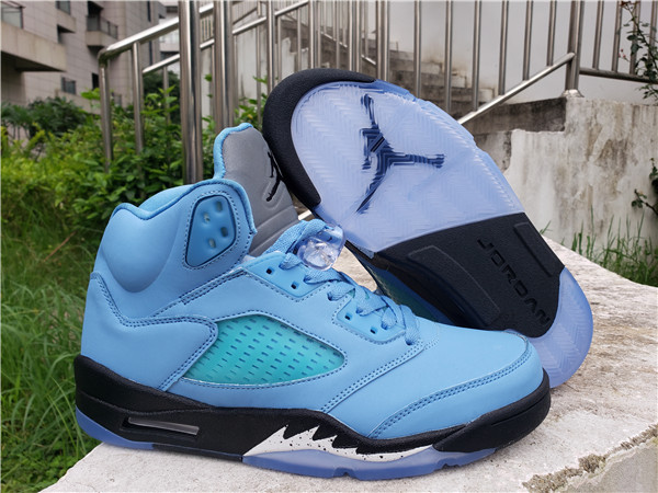 Men's Running Weapon Air Jordan 5 Blue Shoes 061 Men's Running Weapon Air Jordan 5 Blue Shoes 061