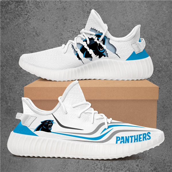 Men's Carolina Panthers Mesh Knit Sneakers/Shoes 0010 Men's Carolina Panthers Mesh Knit Sneakers/Shoes 0010