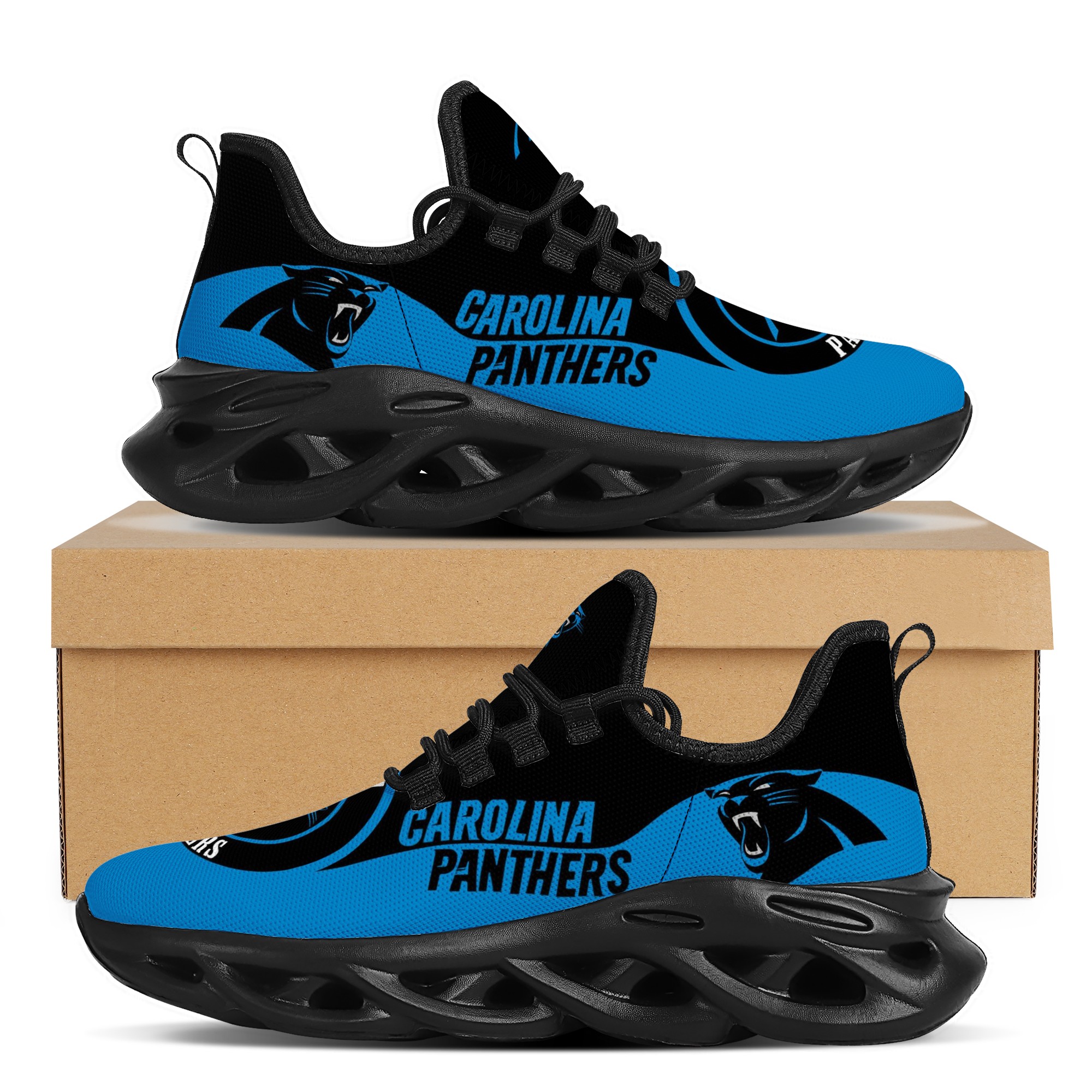 Women's Carolina Panthers Flex Control Sneakers 001 Women's Carolina Panthers Flex Control Sneakers 001