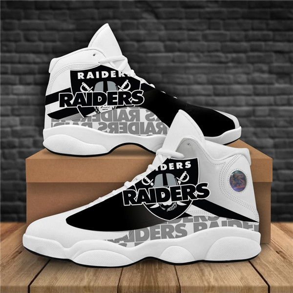 Men's Las Vegas Raiders Limited Edition JD13 Sneakers 002 Men's Las Vegas Raiders Limited Edition JD13 Sneakers 002