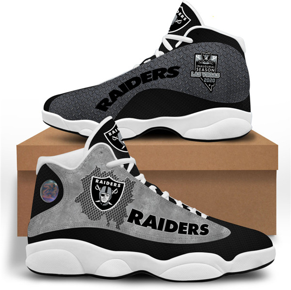 Men's Las Vegas Raiders Limited Edition JD13 Sneakers 001 Men's Las Vegas Raiders Limited Edition JD13 Sneakers 001