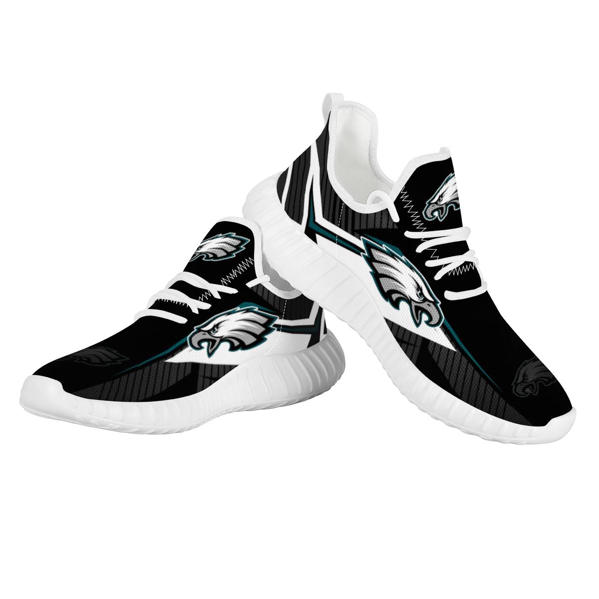 Women's Philadelphia Eagles Mesh Knit Sneakers/Shoes 009