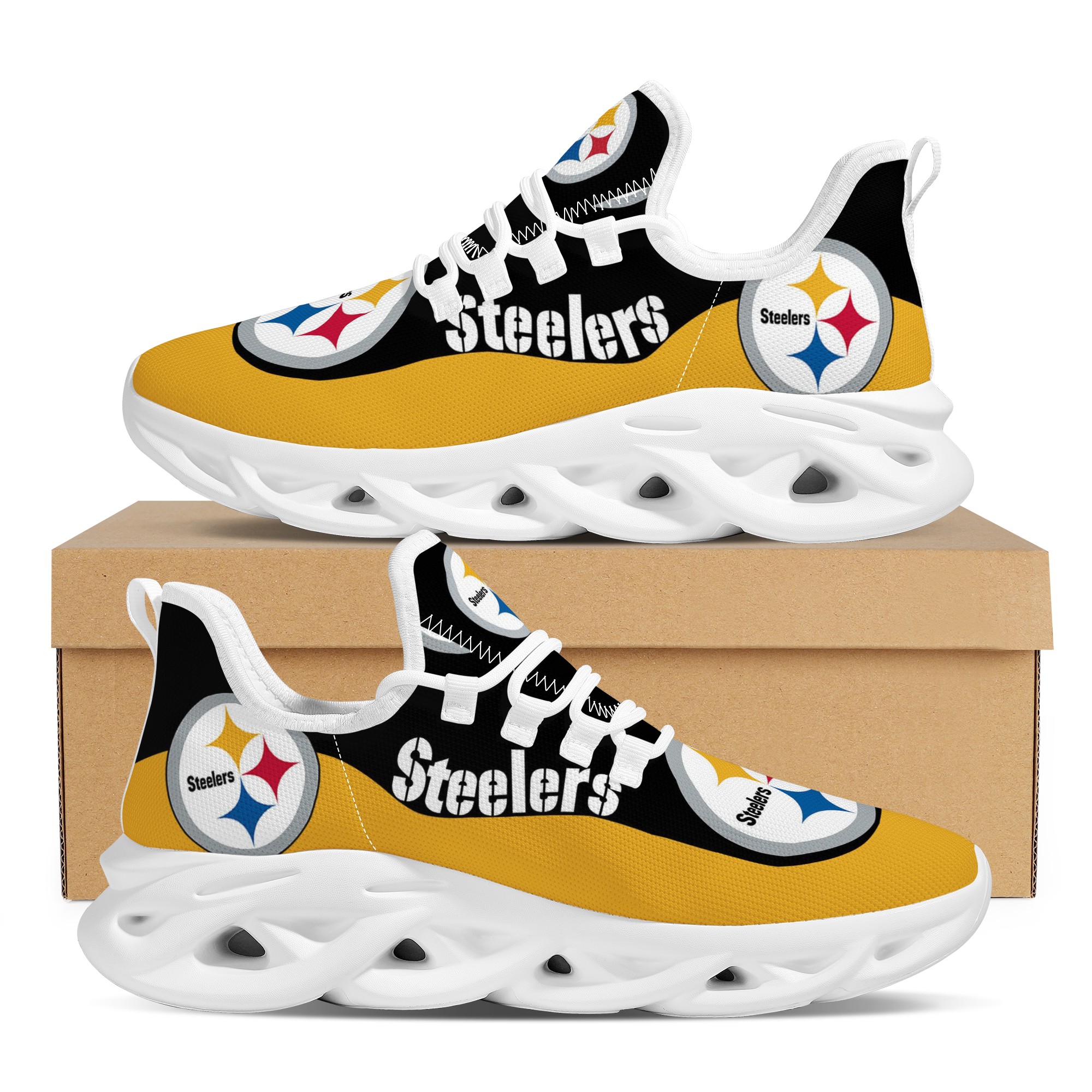 Women's Pittsburgh Steelers Flex Control Sneakers 002 Women's Pittsburgh Steelers Flex Control Sneakers 002