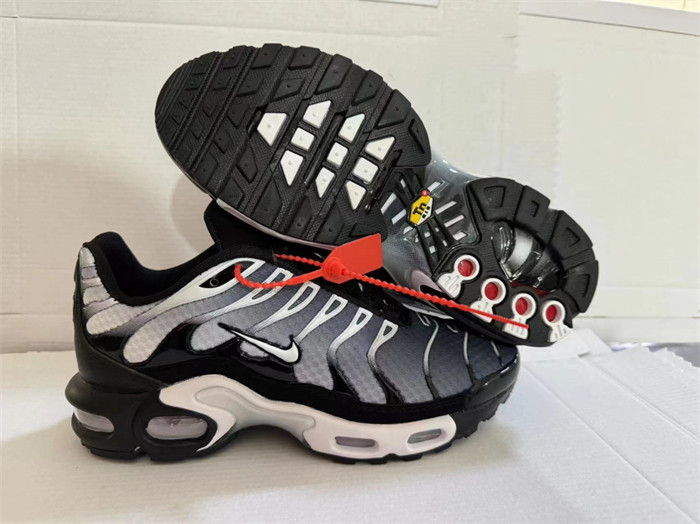 Women's Hot sale Running weapon Air Max TN Black/White Shoes 0086 0085