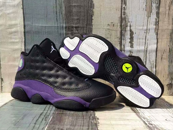 Men's Running Weapon Air Jordan 13 Black And Purple Shoes 022 Men's Running Weapon Air Jordan 13 Black And Purple Shoes 022