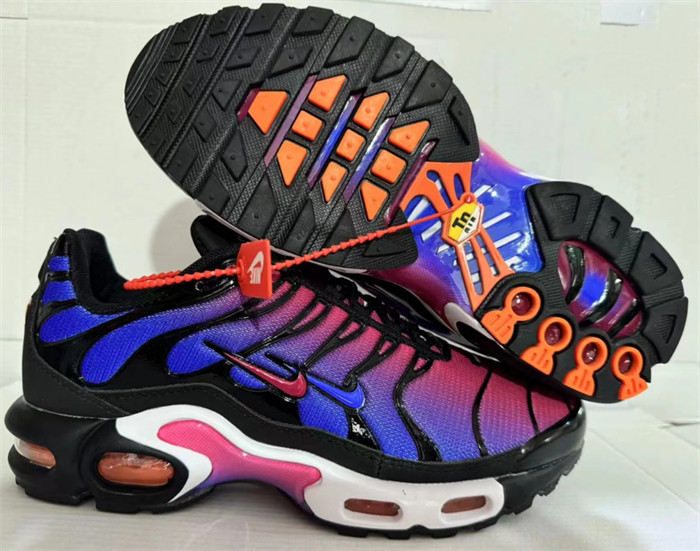 Women's Hot sale Running weapon Air Max TN Royal/Pink/Black Shoes 0087