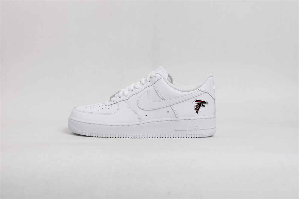 Women's Atlanta Falcons Air Force 1 White Shoes 001 Women's Atlanta Falcons Air Force 1 White Shoes 001