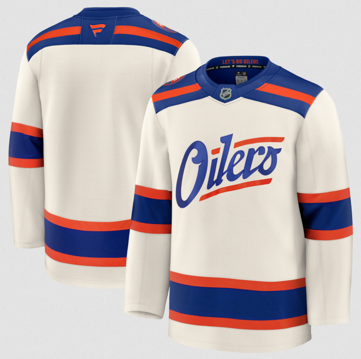 Men's Edmonton Oilers Blank Light Beige Alternate Stitched Hockey Jersey Men's Edmonton Oilers Blank Light Beige Alternate Stitched Hockey Jersey