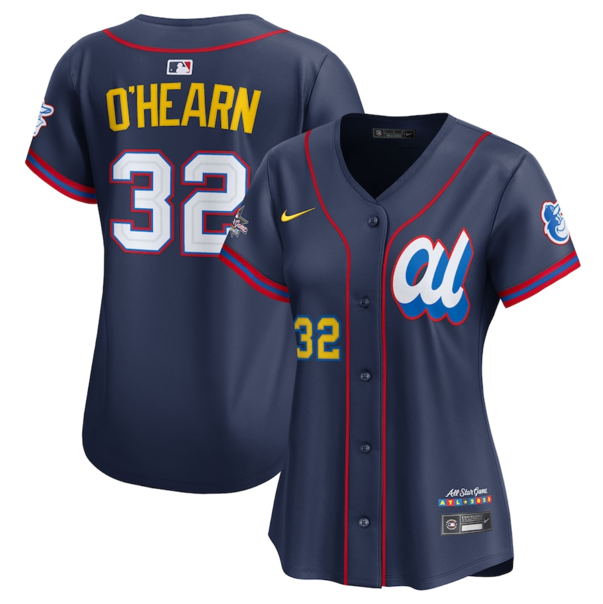 Women's American League #32 Ryan O'Hearn Navy 2025 All-Star Edition Limited Stitched Baseball Jersey(Run Small) Women's American League #32 Ryan O'Hearn Navy 2025 All-Star Edition Limited Stitched Baseball Jersey(Run Small)
