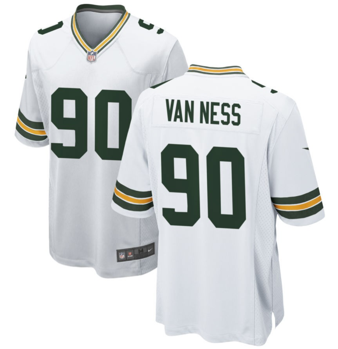 Youth Green Bay Packers #90 Lukas Van Ness White 2023 Draft Stitched Game Jersey Youth Green Bay Packers #90 Lukas Van Ness White 2023 Draft Stitched Game Jersey