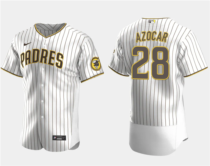 Men's San Diego Padres #28 José Azocar White Flex Base Stitched Baseball Jersey Men's San Diego Padres #28 José Azocar White Flex Base Stitched Baseball Jersey