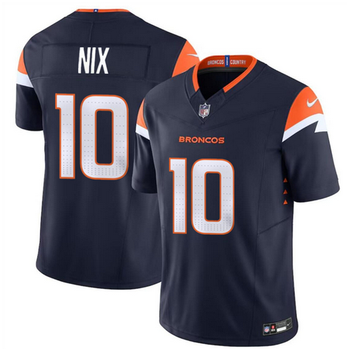 Toddler Denver Broncos Active Player Custom 2024 Draft F.U.S.E. Alternate Vapor Limited Stitched Football Jersey