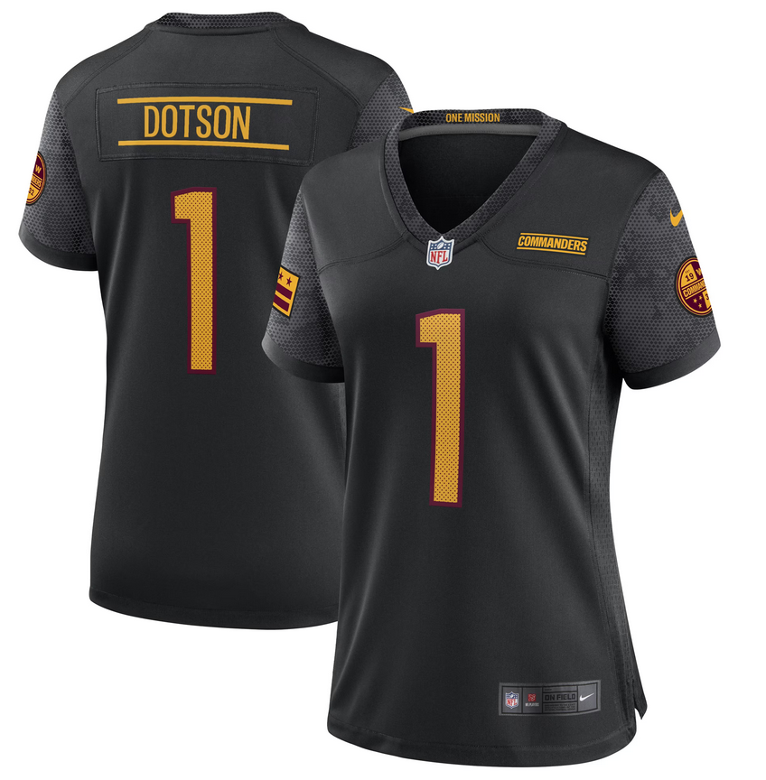 Women's Washington Commanders #1 Jahan Dotson Stitched Jersey(Run Small)