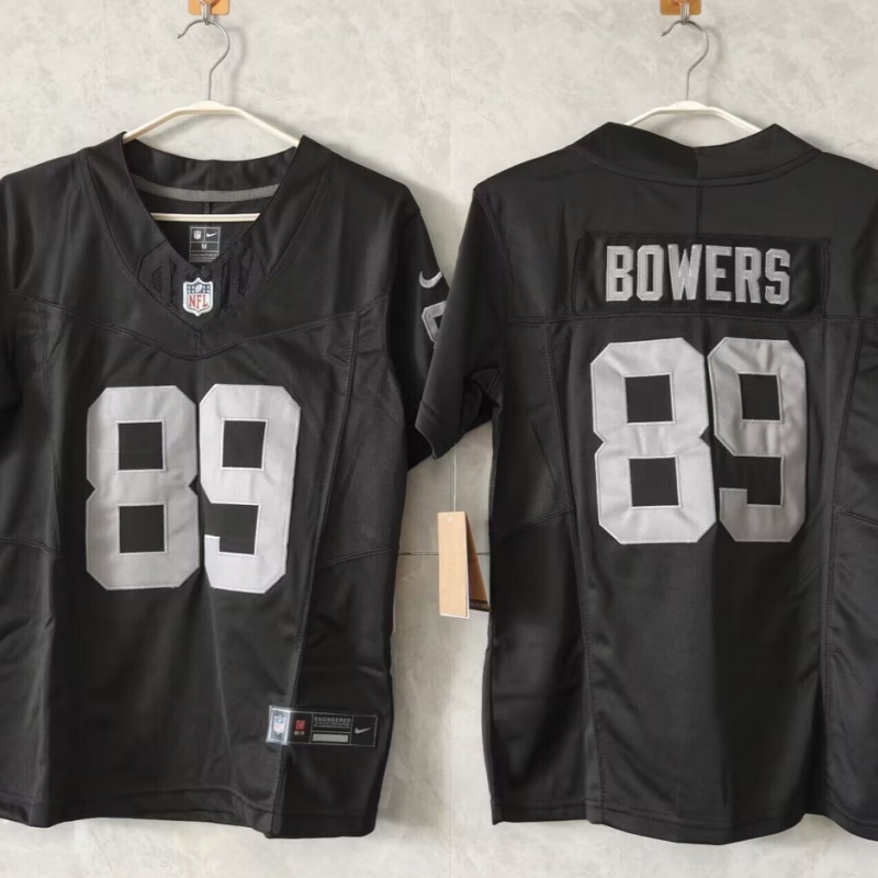 Youth Las Vegas Raiders #89 Brock Bowers Black 2025 Draft F.U.S.E. Vapor Untouchable Limited Stitched Football Jersey