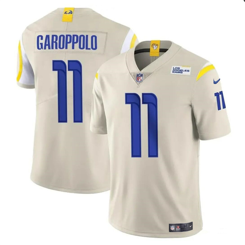Youth Los Angeles Rams #11 Jimmy Garoppolo Bone Vapor Untouchable Stitched Football Jersey Youth Los Angeles Rams #11 Jimmy Garoppolo Bone Vapor Untouchable Stitched Football Jersey