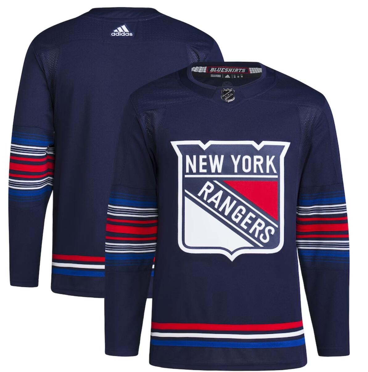 Men's New York Rangers Blank Navy Stitched Jersey Men's New York Rangers Blank Navy Stitched Jersey