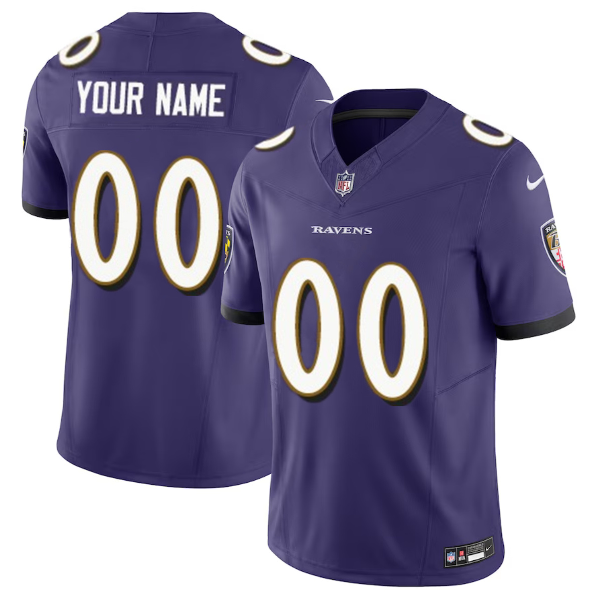 Youth Baltimore Ravens Active Player Custom Purple 2023 F.U.S.E Alternate Vapor Untouchable Limited Football Jersey Youth Baltimore Ravens Active Player Custom Purple 2023 F.U.S.E Alternate Vapor Untouchable Limited Football Jersey