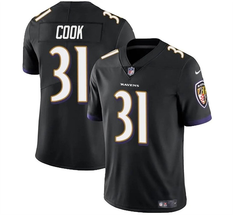 Youth Baltimore Ravens #31 Dalvin Cook Black Stitched Jersey Youth Baltimore Ravens #31 Dalvin Cook Black Stitched Jersey