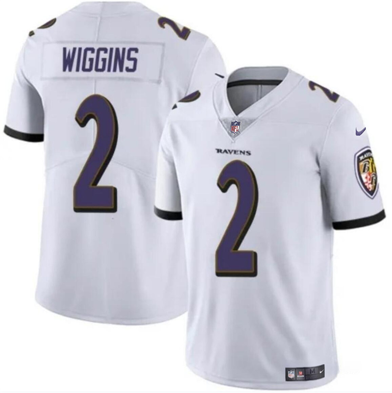 Youth Baltimore Ravens #2 Nate Wiggins White 2024 Draft Vapor Limited Football Jersey Youth Baltimore Ravens #2 Nate Wiggins White 2024 Draft Vapor Limited Football Jersey