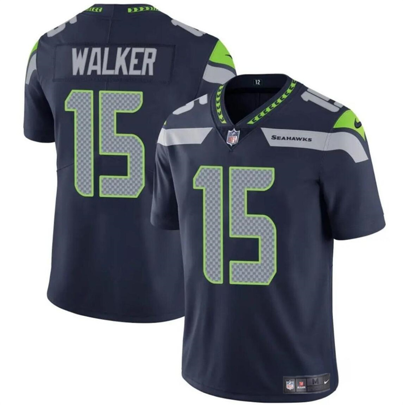 Youth Seattle Seahawks #15 P.J. Walker Navy Vapor Limited Stitched Football Jersey Youth Seattle Seahawks #15 P.J. Walker Navy Vapor Limited Stitched Football Jersey