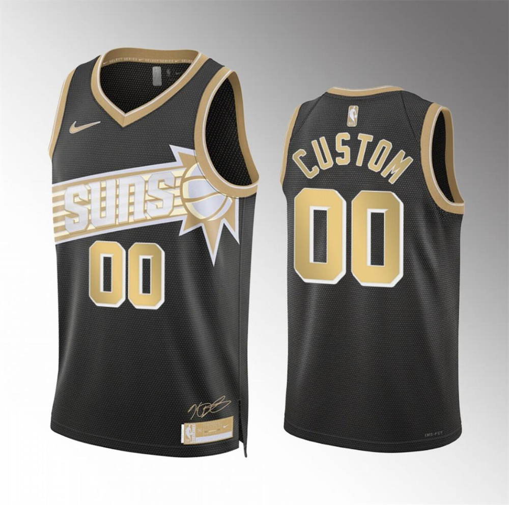 Men's Phoenix Suns Active Player Custom Black 2024 Select Series Stitched Basketball Jersey Men's Phoenix Suns Active Player Custom Black 2024 Select Series Stitched Basketball Jersey