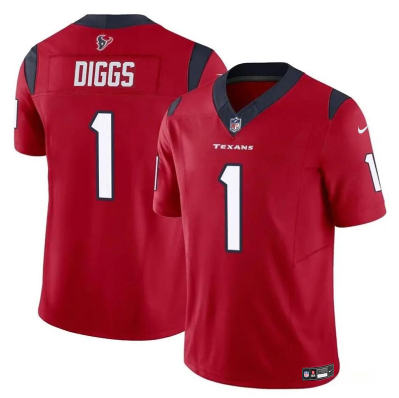 Youth Houston Texans #1 Stefon Diggs Red 2024 F.U.S.E Vapor Untouchable Limited Stitched Football Jersey Youth Houston Texans #1 Stefon Diggs Red 2024 F.U.S.E Vapor Untouchable Limited Stitched Football Jersey