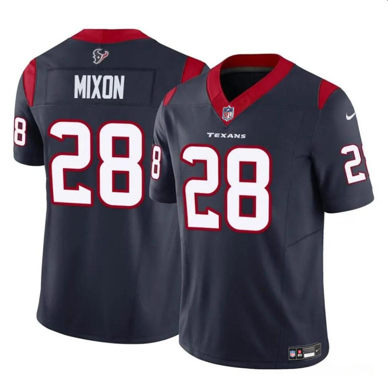 Youth Houston Texans #28 Joe Mixon Navy 2024 F.U.S.E Vapor Untouchable Limited Stitched Football Jersey Youth Houston Texans #28 Joe Mixon Navy 2024 F.U.S.E Vapor Untouchable Limited Stitched Football Jersey