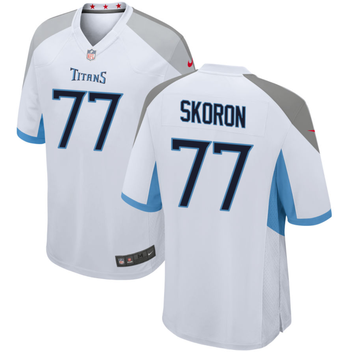 Youth Tennessee Titans #77 Peter Skoronski White 2023 Draft Stitched Game Jersey Youth Tennessee Titans #77 Peter Skoronski White 2023 Draft Stitched Game Jersey