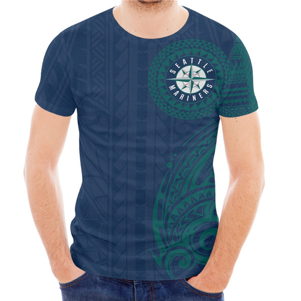 Men's Seattle Mariners Navy T-Shirt Men's Seattle Mariners Navy T-Shirt