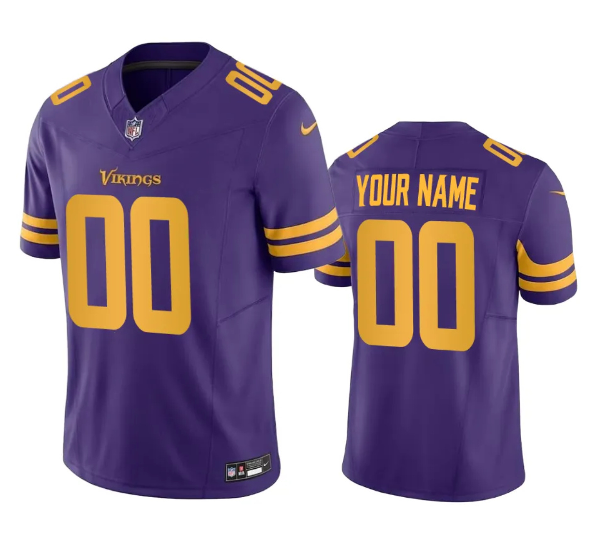 Youth Minnesota Vikings Active Player Custom Purple 2023 F.U.S.E. Color Rush Limited Stitched Football Jersey Youth Minnesota Vikings Active Player Custom Purple 2023 F.U.S.E. Color Rush Limited Stitched Football Jersey