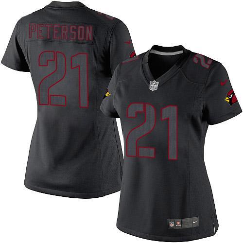 Nike Cardinals #21 Patrick Peterson Black Impact Women's Stitched NFL Limited Jersey Nike Cardinals #21 Patrick Peterson Black Impact Women's Stitched NFL Limited Jersey