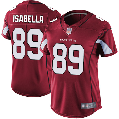 Nike Cardinals #89 Andy Isabella Red Team Color Women's Stitched NFL Vapor Untouchable Limited Jersey Nike Cardinals #89 Andy Isabella Red Team Color Women's Stitched NFL Vapor Untouchable Limited Jersey