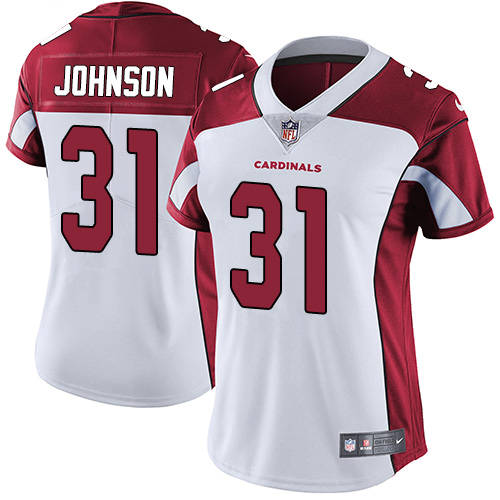 Nike Cardinals #31 David Johnson White Women's Stitched NFL Vapor Untouchable Limited Jersey Nike Cardinals #31 David Johnson White Women's Stitched NFL Vapor Untouchable Limited Jersey