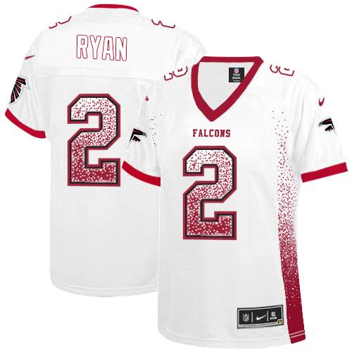Nike Falcons #2 Matt Ryan White Women's Stitched NFL Elite Drift Fashion Jersey Nike Falcons #2 Matt Ryan White Women's Stitched NFL Elite Drift Fashion Jersey