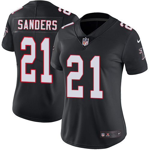 Nike Falcons #21 Deion Sanders Black Alternate Women's Stitched NFL Vapor Untouchable Limited Jersey Nike Falcons #21 Deion Sanders Black Alternate Women's Stitched NFL Vapor Untouchable Limited Jersey