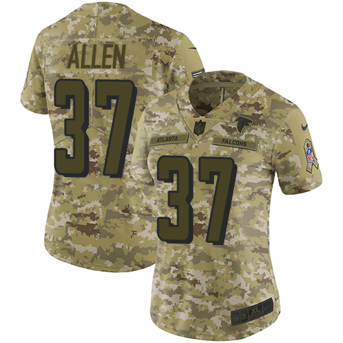 Nike Falcons #37 Ricardo Allen Camo Women's Stitched NFL Limited 2018 Salute to Service Jersey Nike Falcons #37 Ricardo Allen Camo Women's Stitched NFL Limited 2018 Salute to Service Jersey
