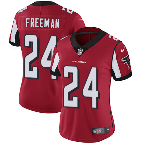 Nike Falcons #24 Devonta Freeman Red Team Color Women's Stitched NFL Vapor Untouchable Limited Jersey Nike Falcons #24 Devonta Freeman Red Team Color Women's Stitched NFL Vapor Untouchable Limited Jersey