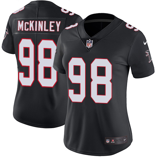 Nike Falcons #98 Takkarist McKinley Black Alternate Women's Stitched NFL Vapor Untouchable Limited Jersey Nike Falcons #98 Takkarist McKinley Black Alternate Women's Stitched NFL Vapor Untouchable Limited Jersey