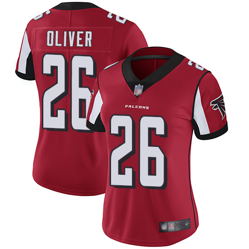 Nike Falcons #26 Isaiah Oliver Red Team Color Women's Stitched NFL Vapor Untouchable Limited Jersey Nike Falcons #26 Isaiah Oliver Red Team Color Women's Stitched NFL Vapor Untouchable Limited Jersey