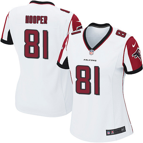 Nike Falcons #81 Austin Hooper White Women's Stitched NFL Elite Jersey Nike Falcons #81 Austin Hooper White Women's Stitched NFL Elite Jersey
