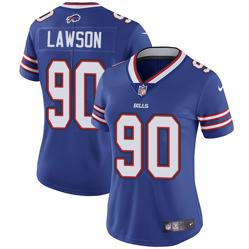 Nike Bills #90 Shaq Lawson Royal Blue Team Color Women's Stitched NFL Vapor Untouchable Limited Jersey Nike Bills #90 Shaq Lawson Royal Blue Team Color Women's Stitched NFL Vapor Untouchable Limited Jersey
