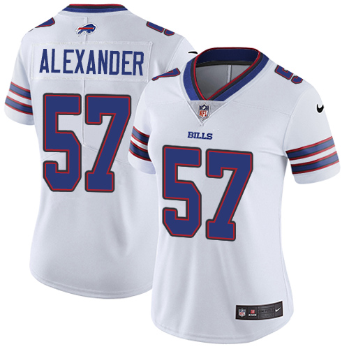 Nike Bills #57 Lorenzo Alexander White Women's Stitched NFL Vapor Untouchable Limited Jersey Nike Bills #57 Lorenzo Alexander White Women's Stitched NFL Vapor Untouchable Limited Jersey