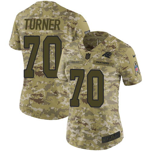 Nike Panthers #70 Trai Turner Camo Women's Stitched NFL Limited 2018 Salute to Service Jersey Nike Panthers #70 Trai Turner Camo Women's Stitched NFL Limited 2018 Salute to Service Jersey