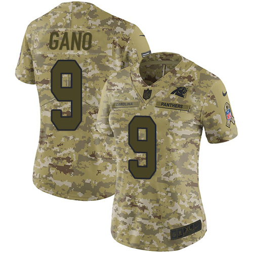Nike Panthers #9 Graham Gano Camo Women's Stitched NFL Limited 2018 Salute to Service Jersey Nike Panthers #9 Graham Gano Camo Women's Stitched NFL Limited 2018 Salute to Service Jersey
