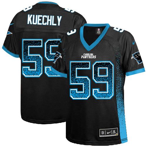Nike Panthers #59 Luke Kuechly Black Team Color Women's Stitched NFL Elite Drift Fashion Jersey Nike Panthers #59 Luke Kuechly Black Team Color Women's Stitched NFL Elite Drift Fashion Jersey